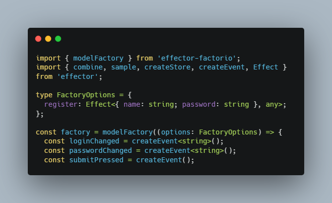A simple way to write re-usable features with React + Effector