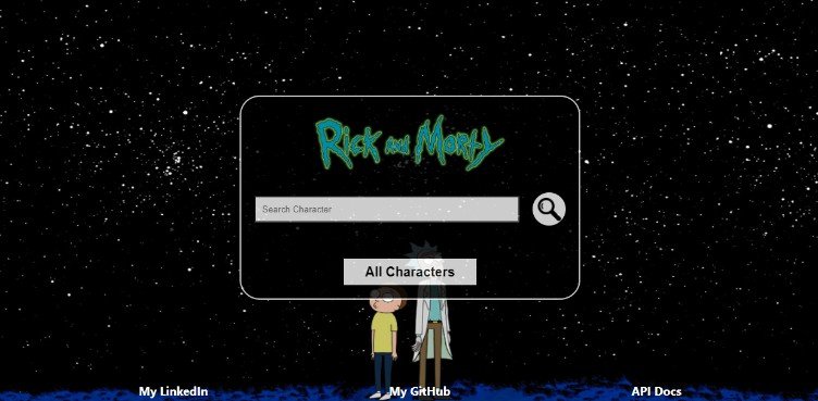 A simple wiki for Rick and Morty, made with React
