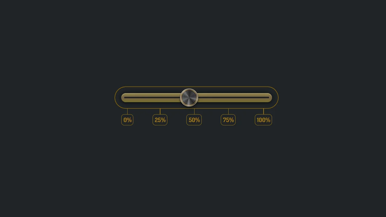 Metallic Range Input with Datalist Ticks