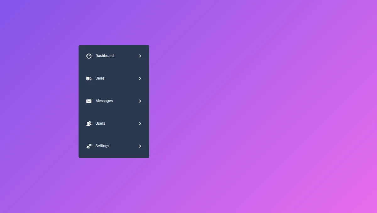 Swanky Pure CSS Accordion Menu