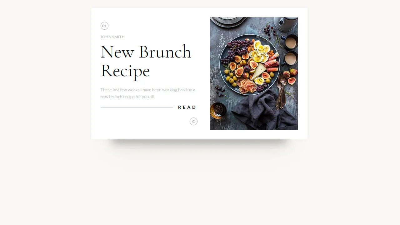 Collection of HTML and CSS Recipe Card Code Examples