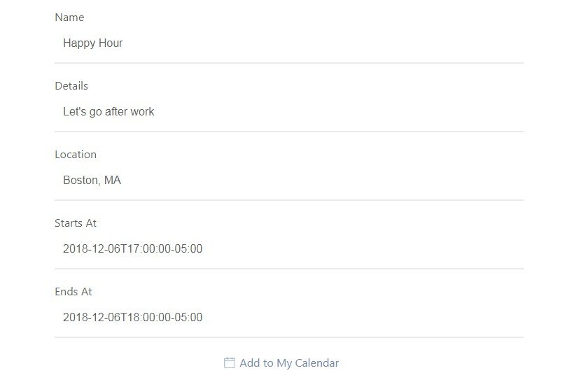 A small package for adding an event to a calendar