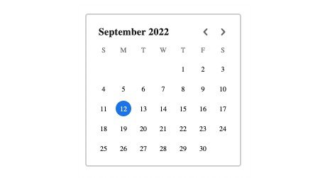 A small React package for picking a single date from a calendar