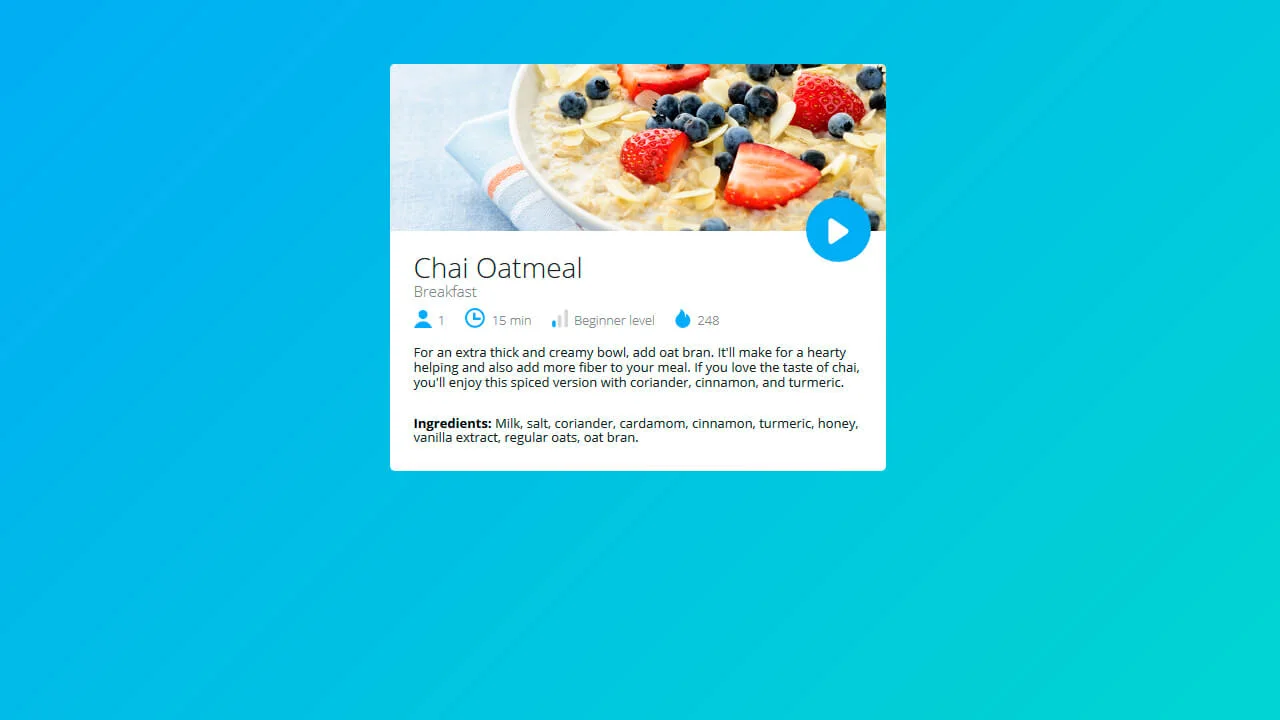 Recipe Card