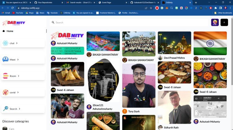 A social network app in React, Tailwind Using Sanity DB