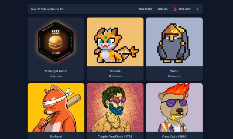 A Solana dApp with NextJS and TypeScript
