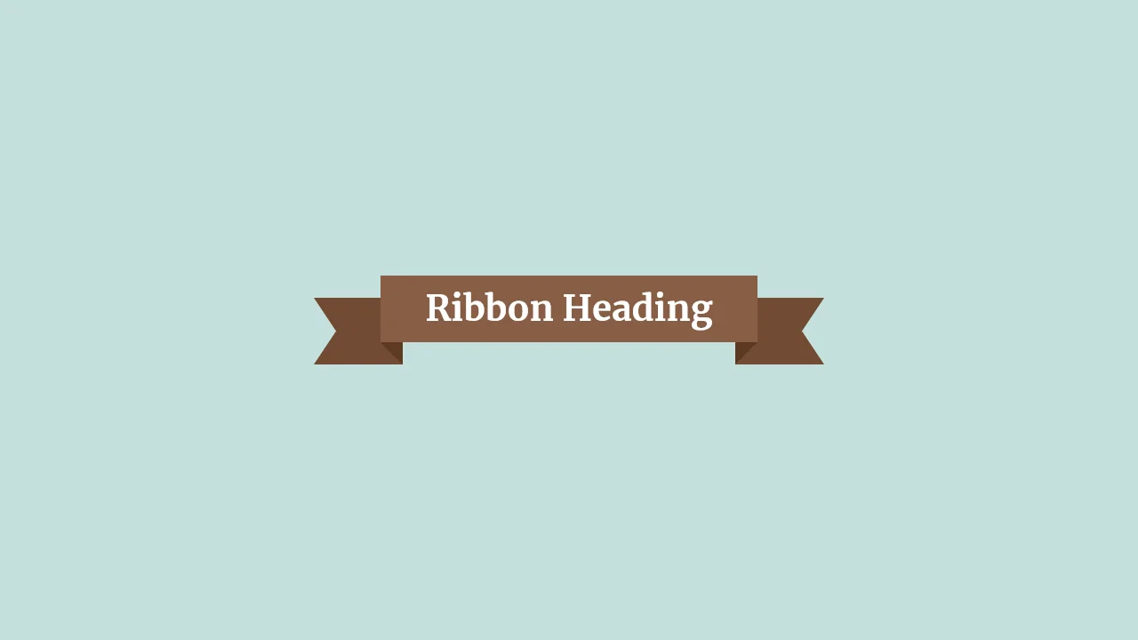 Decorative Ribbon Heading