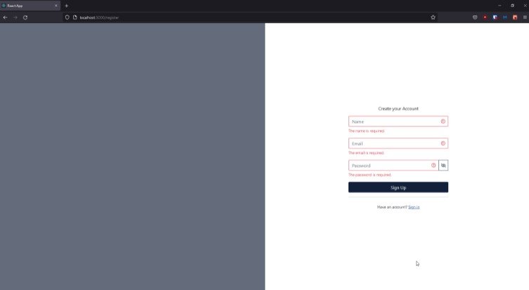 A starter template for Login, Register and Forgot Password using React
