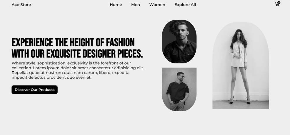 A Clothing Ecommerce Website built with React.js