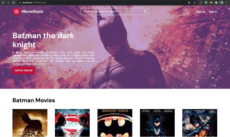 A stockbit movies website built with react and Tailwind CSS