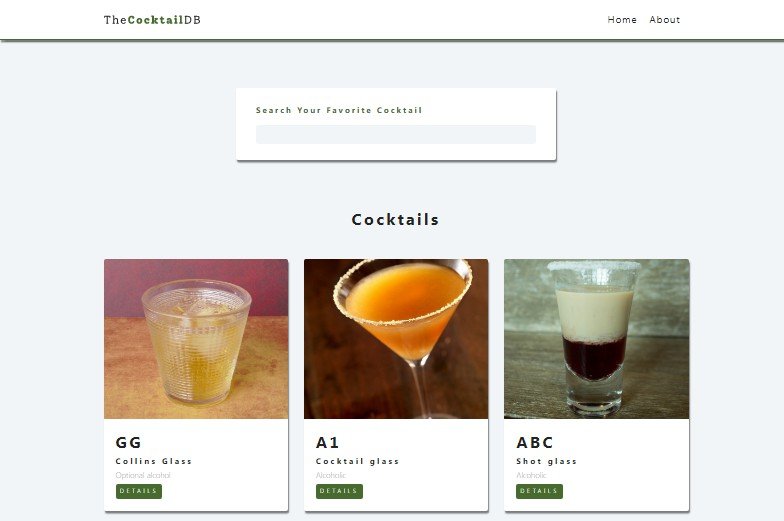 A Cocktail search application made with React