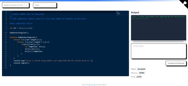 A code editor built using react that compiles and runs multiple programming languages