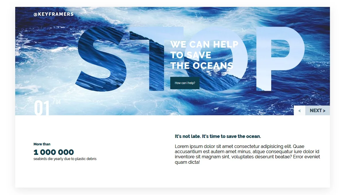 Oceanic Overlays Slider