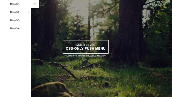 Collection of HTML and CSS Sliding Menu Code Examples