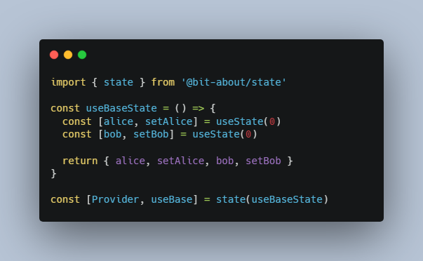 A Tiny and powerful state management library for React