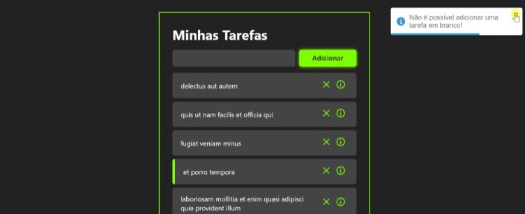 A To-Do List made with Reactjs, using axios to consume the API responsible for generating the tasks