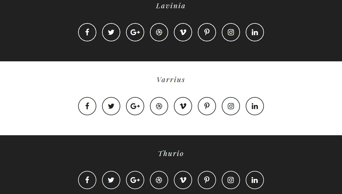 CSS3 Social Buttons Vol.2
