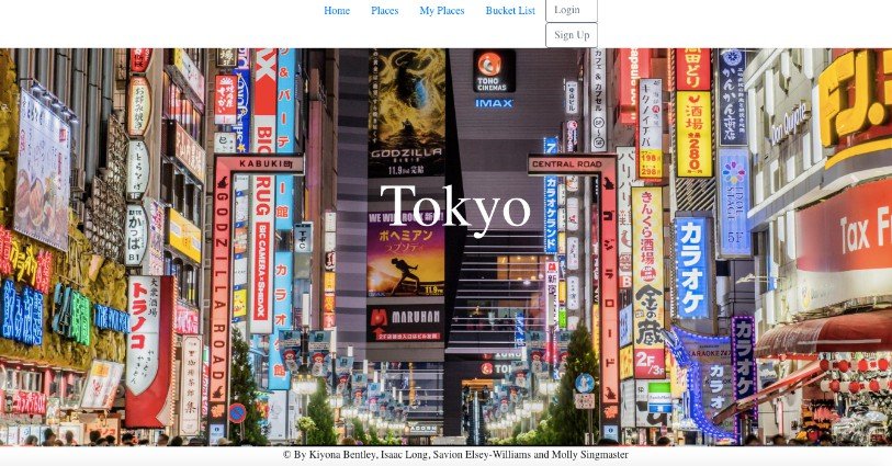 A Travel Log Application entitled The Places Youll Go using React.js