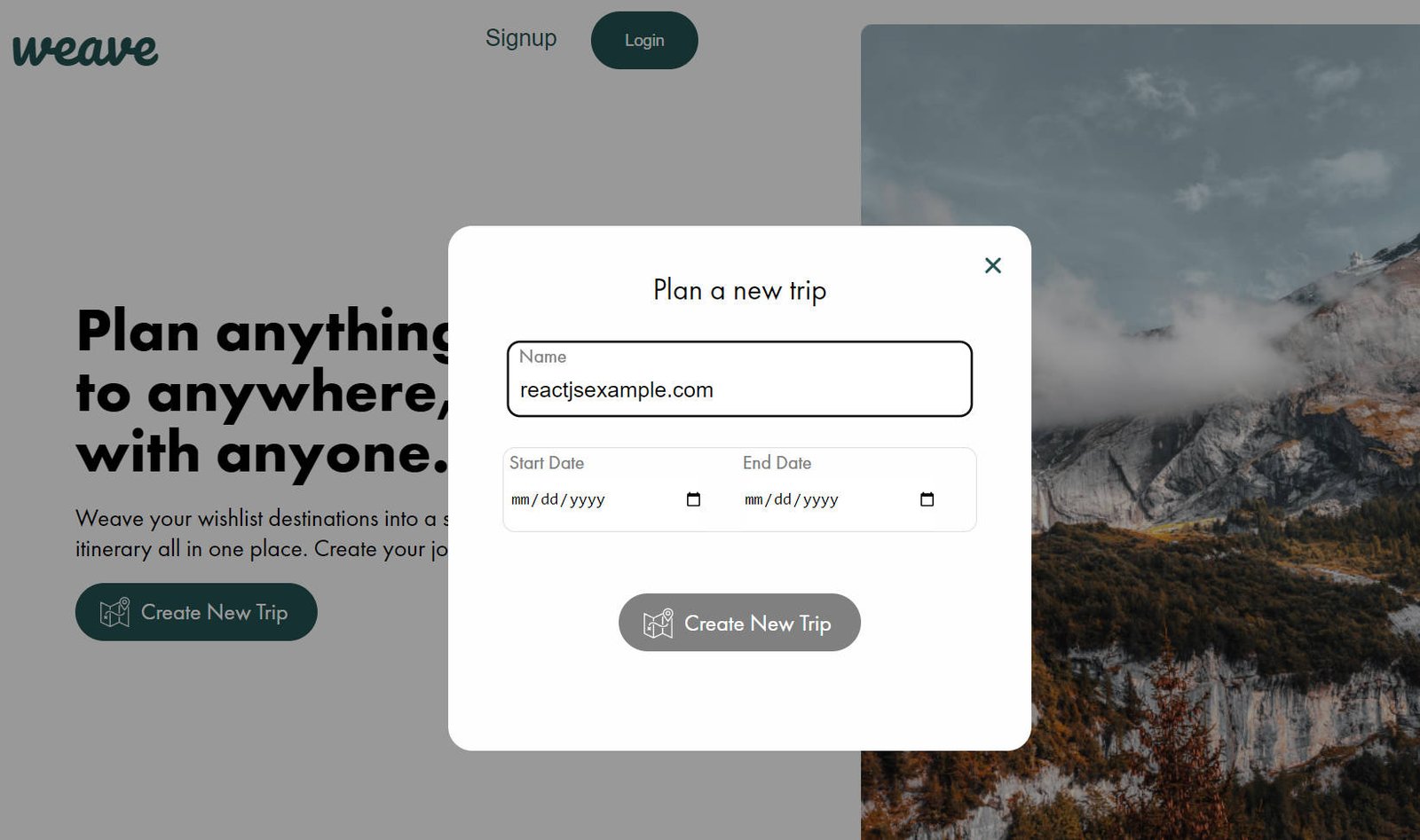 A travel planning tool for friends and solo adventurers to plan their next journey