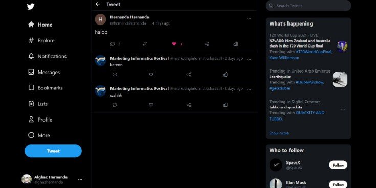 A Twitter Clone Website Built Using Nextjs