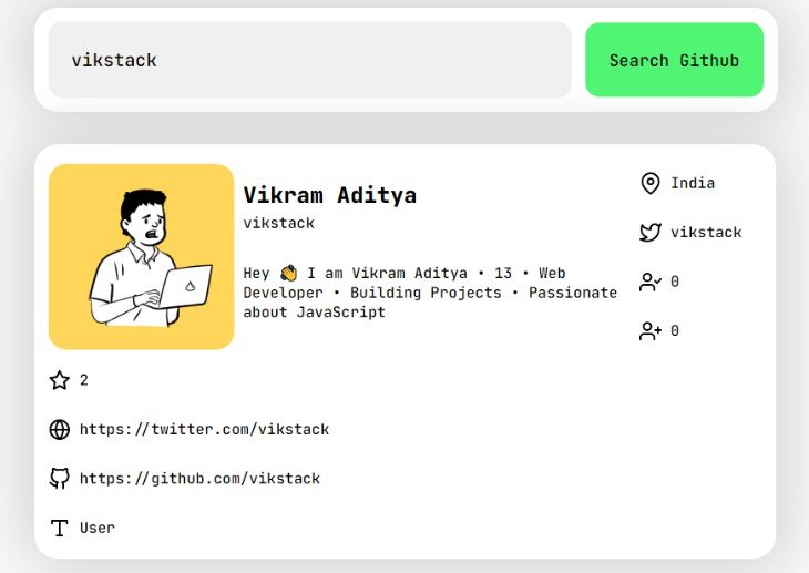 A User Searcher To Get User Information Built With React