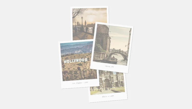 Polaroid Memories CSS Only