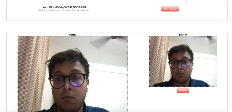A video calling application built in your web browser Implemented using WebRTC