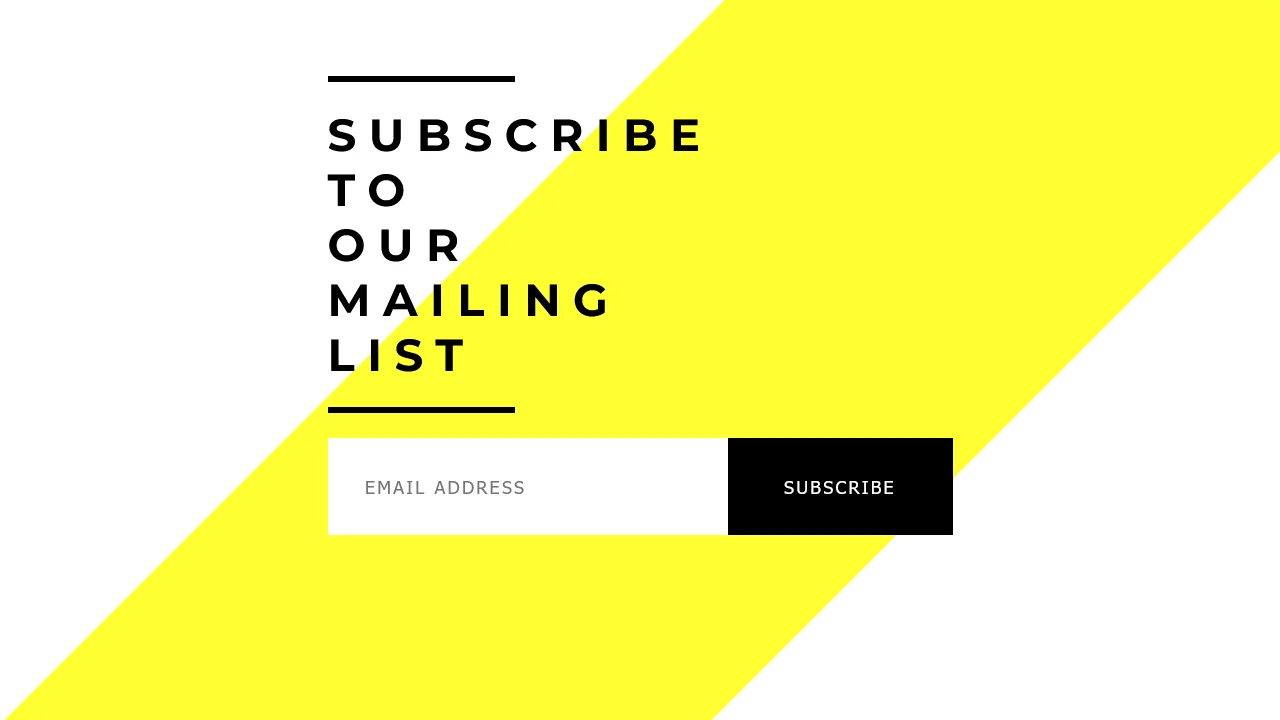 Subscribe Form