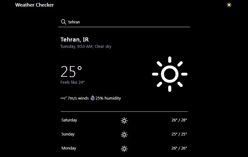 A weather checker app powered by React, Vite, TailWind, Swr, PropType