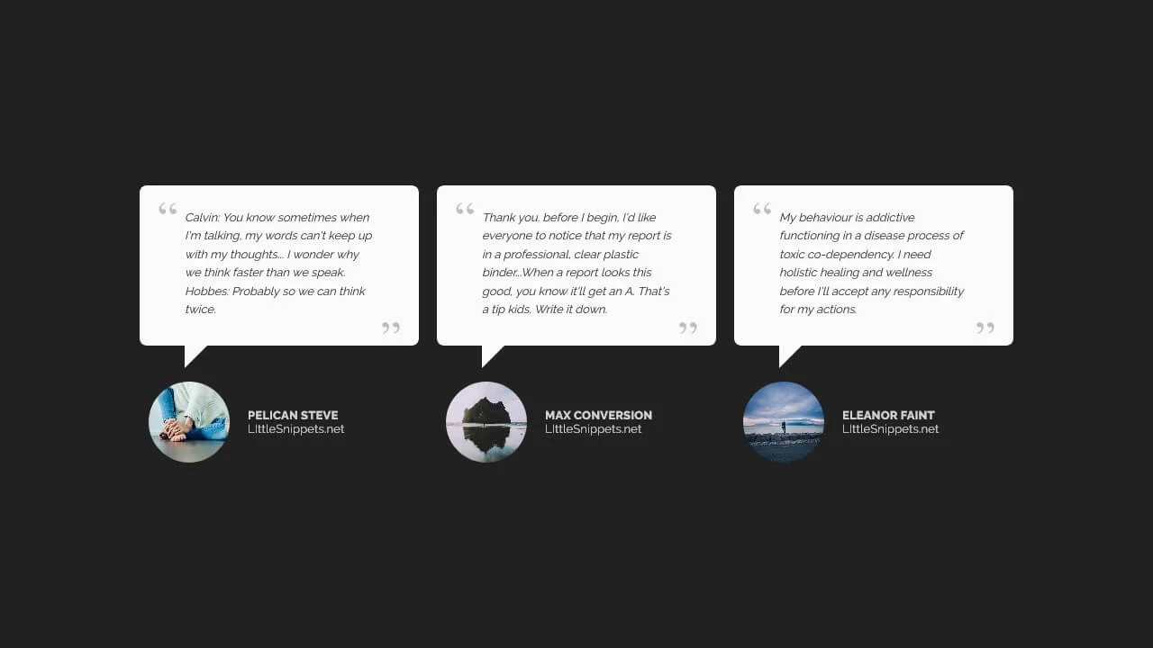 #1157 - Testimonial Card with Profile Image