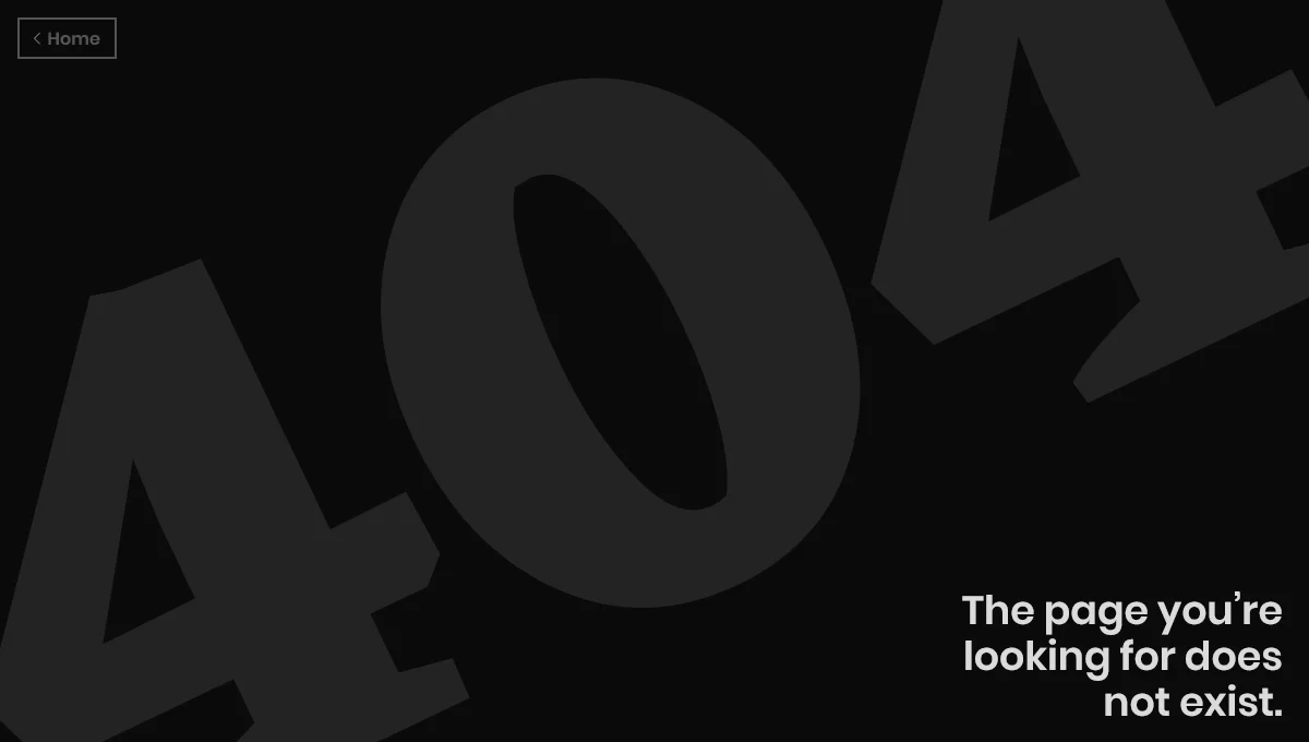 UI 404 Page