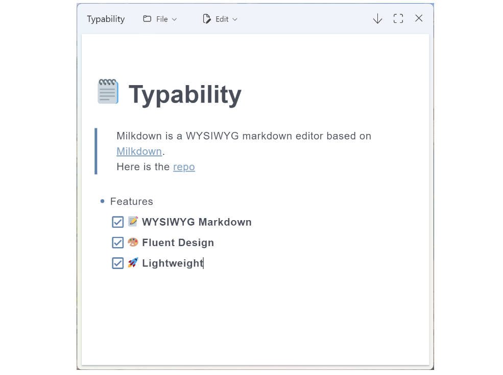 A WYSIWYG markdown editor based on Milkdown