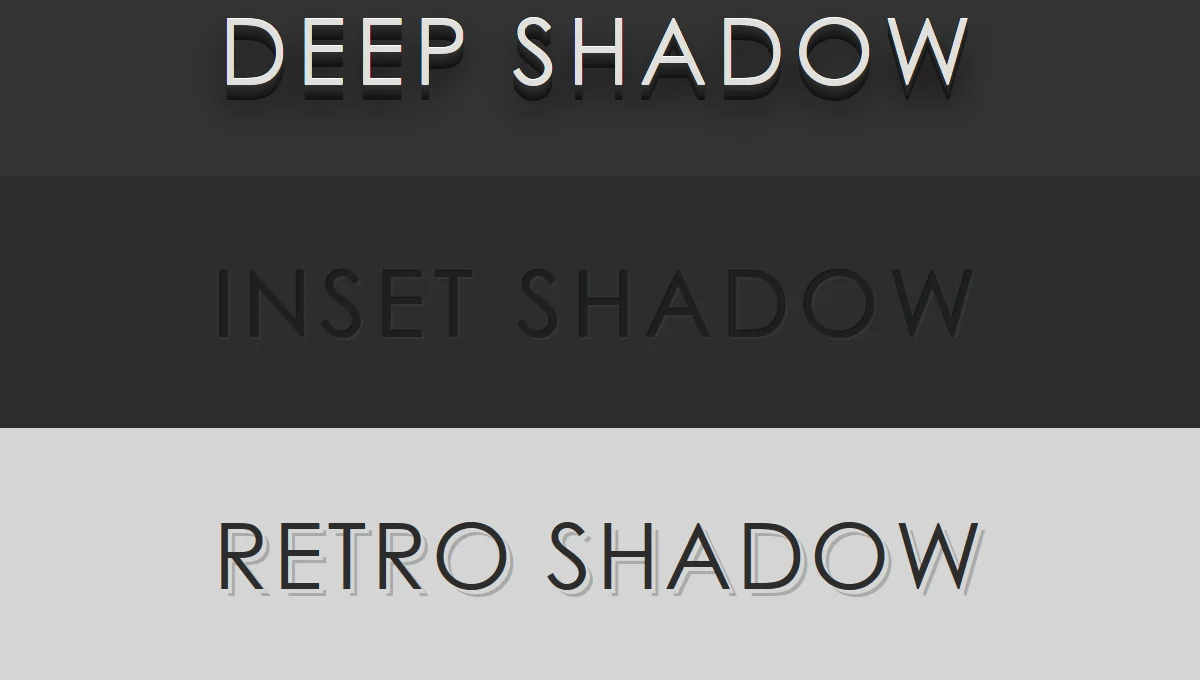 CSS3 text-shadow Effects