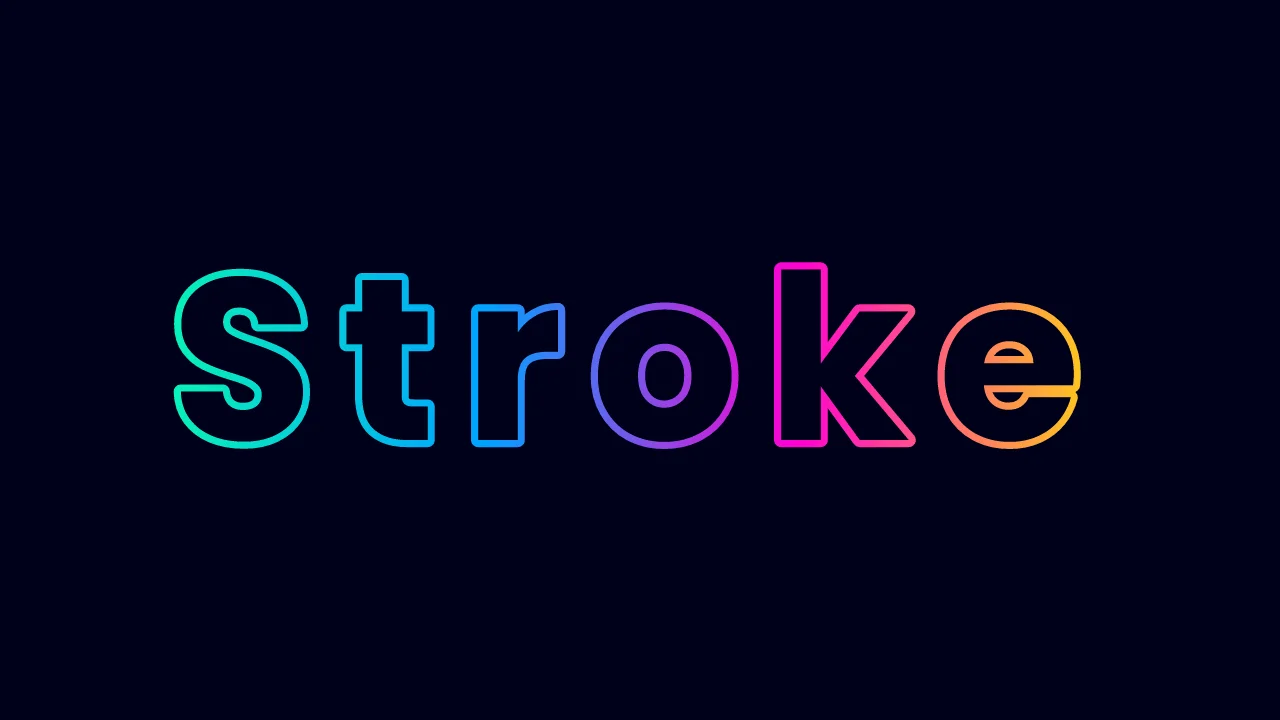 Collection of free CSS text-stroke code examples from Codepen and other resources