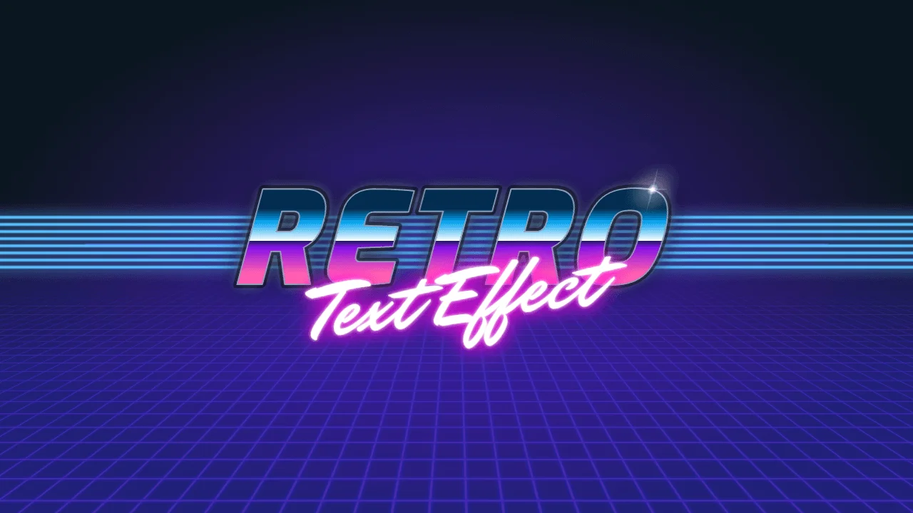 Retro Text Effect (Pure CSS)