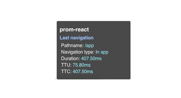 Add Prometheus metrics to your React App