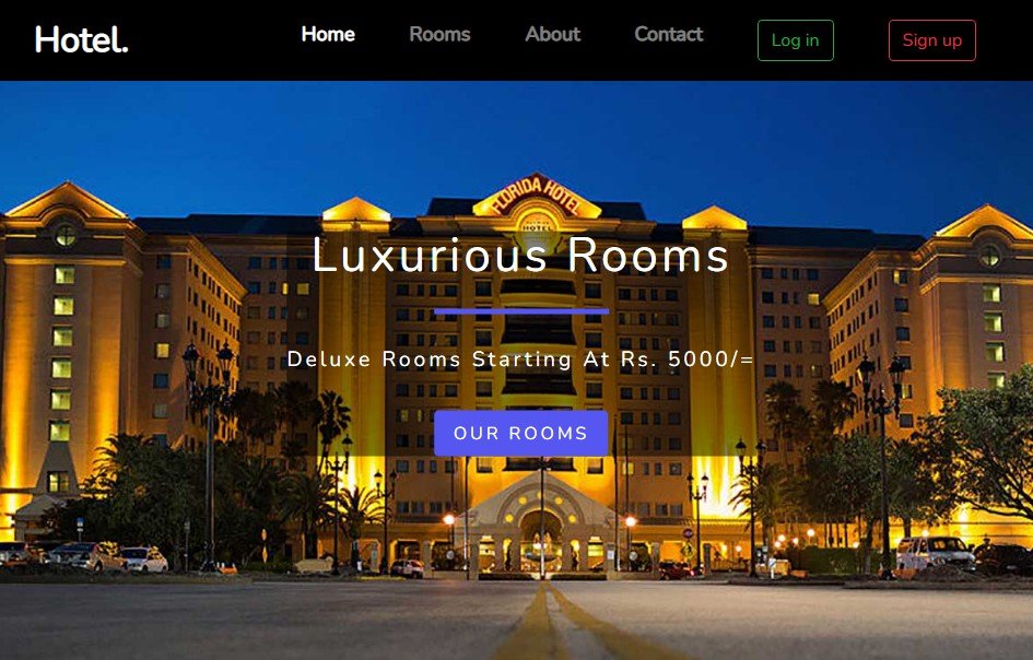 Admin panel of Hotel management system with Firebase Realtime Database Integration