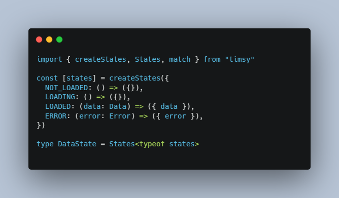 Agnostic functional state machine with epic type support