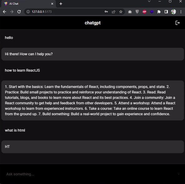 AI Chat in ReactJS by using OpenAI API