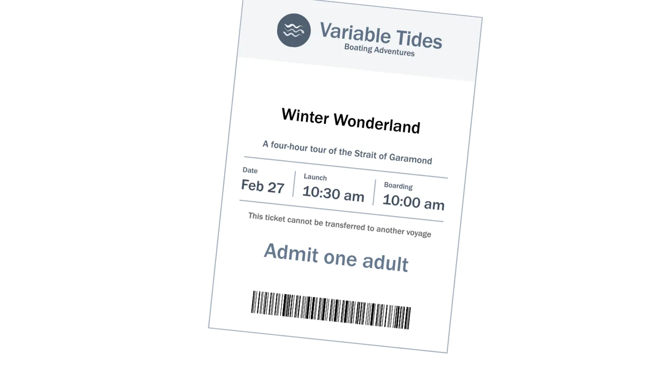 Variable Tides Ticket