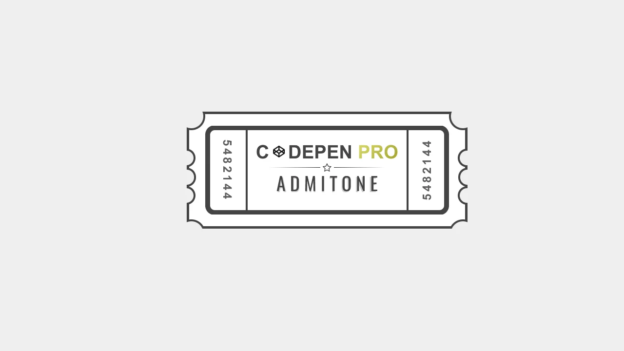 Codepen Ticket