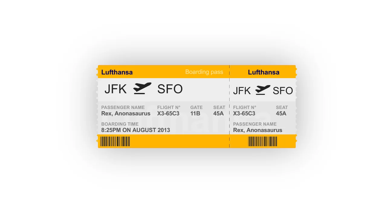 CSS Flight Ticket