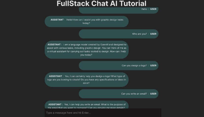 An AI-Powered ChatBot with ChatGPT and React