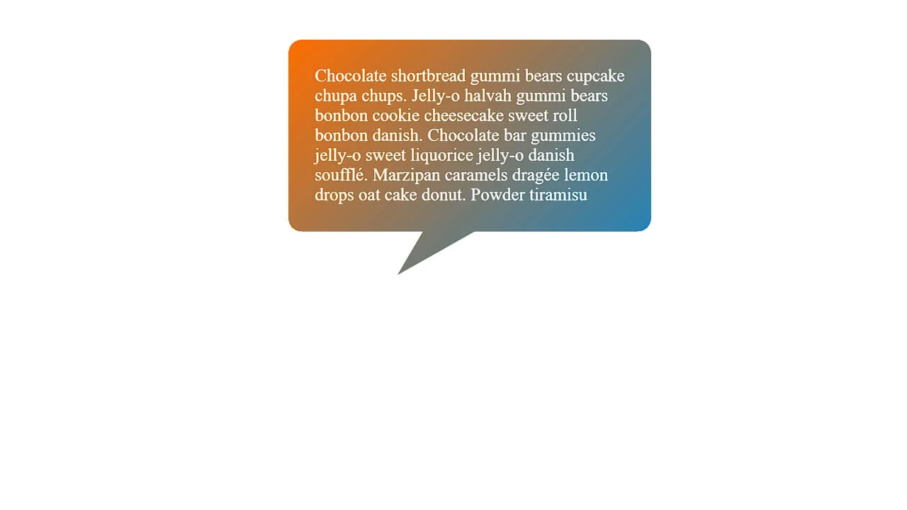 Rounded Tooltip CSS Only