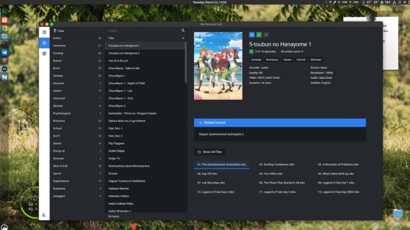 An app to organize and track your downloaded anime