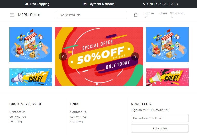 An ecommerce Website built with React and Mongoose