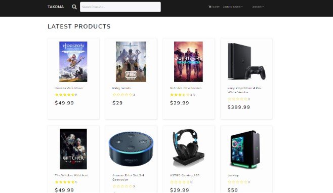 An eCommerce website that allows you to sign in and create an account and buy products