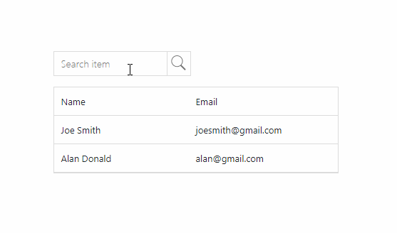 An elegant search field component for React