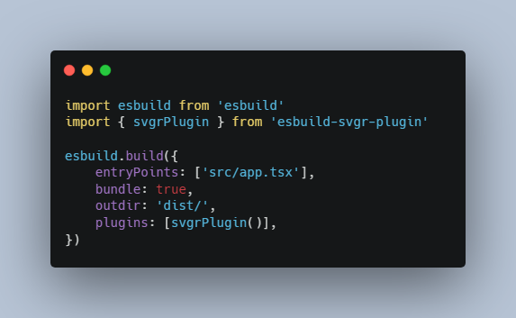 An esbuild plugin that transforms SVGs into React components using SVGR