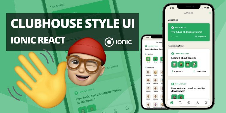 An example of a clubhouse/spaces inspired app UI
